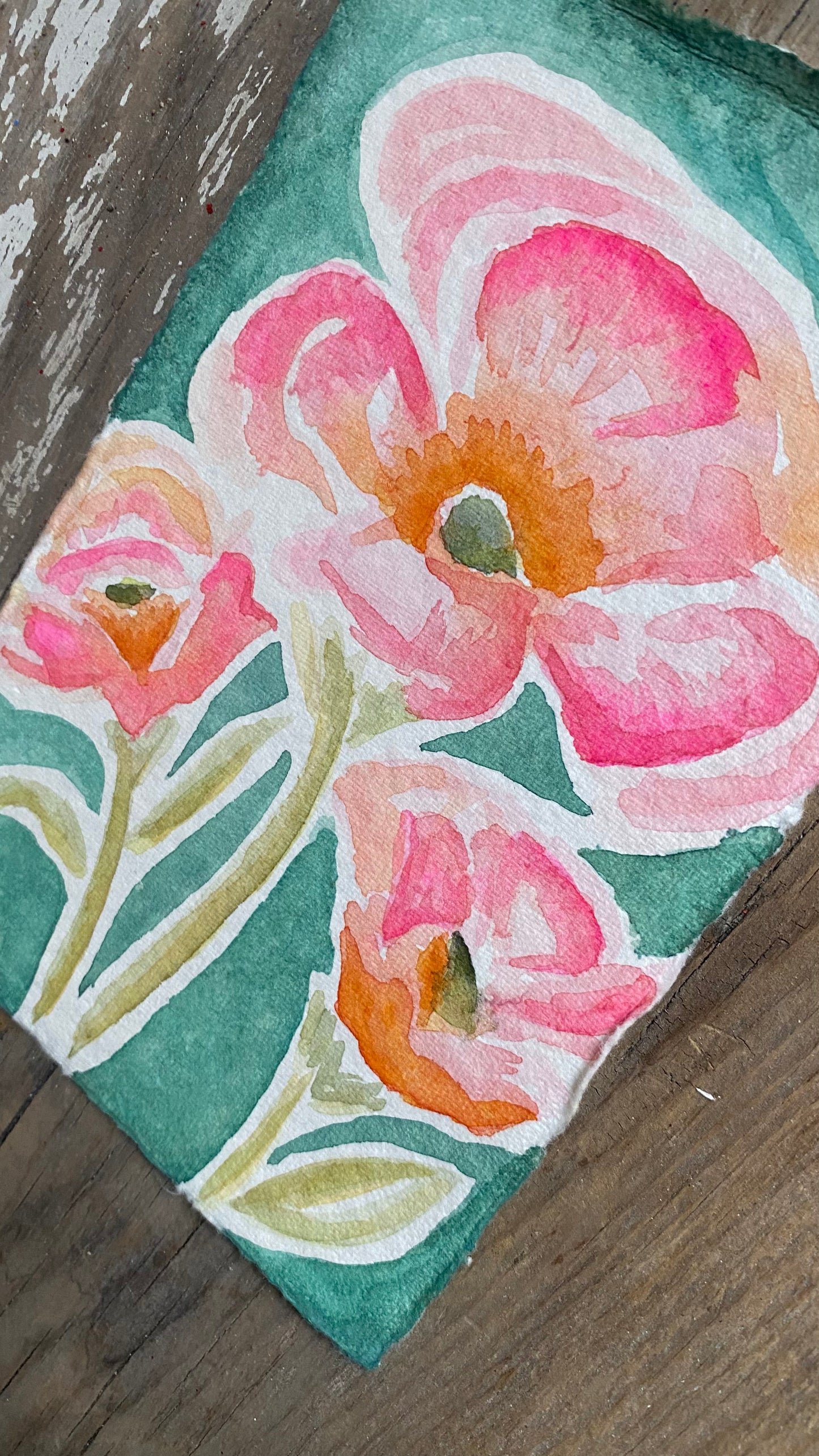 Poppies - Original Watercolor Painting