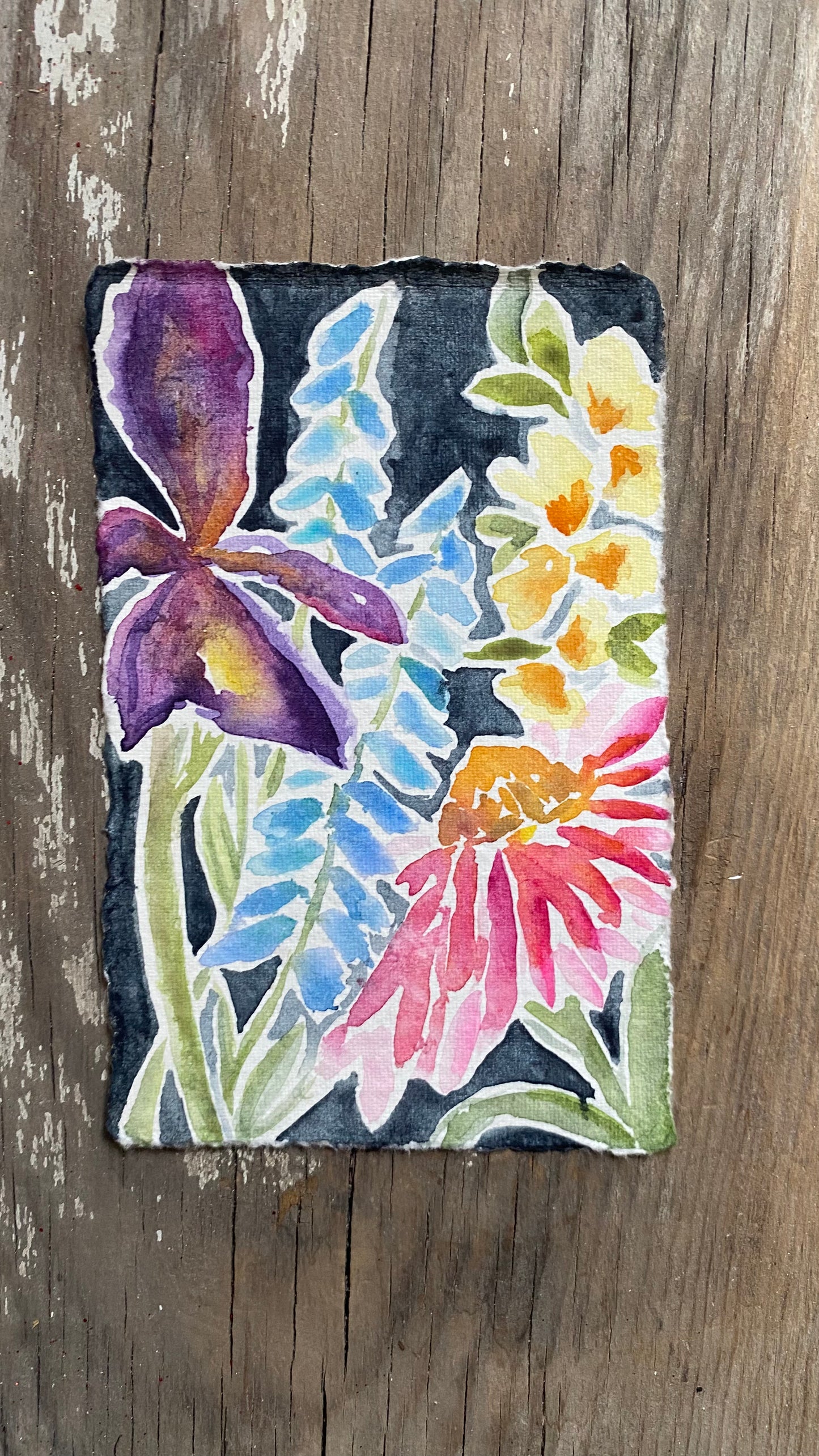 Wildflowers - Original Watercolor Painting